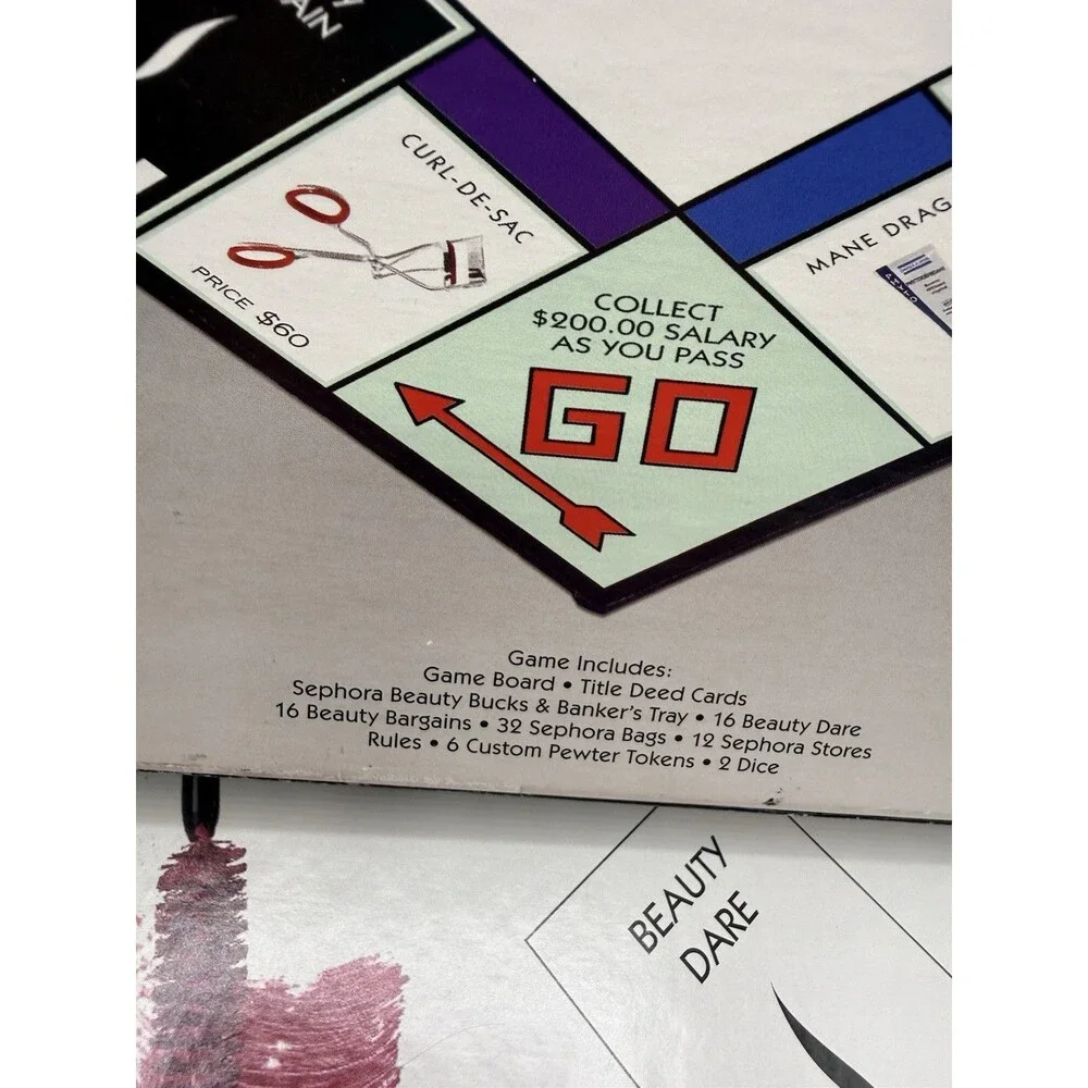2006 Monopoly Sephora Edition Board Game The Beauty Authority Hasbro COMPLETED